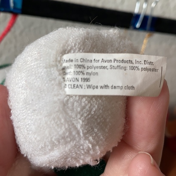 Vintage Christmas Fabric Ornaments Snow man Santa and Reindeer - Picture 6 of 12